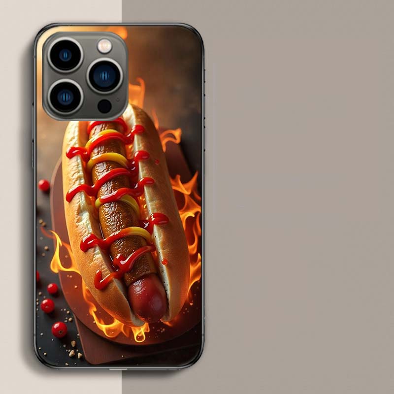 Onion and Pepper Flavored Grilled Sausage Hot Dog Phone Case For Iphone 17 Air 15 Pro 14 Plus 16 Pro Max 17E 16E 12 13 Mini 11