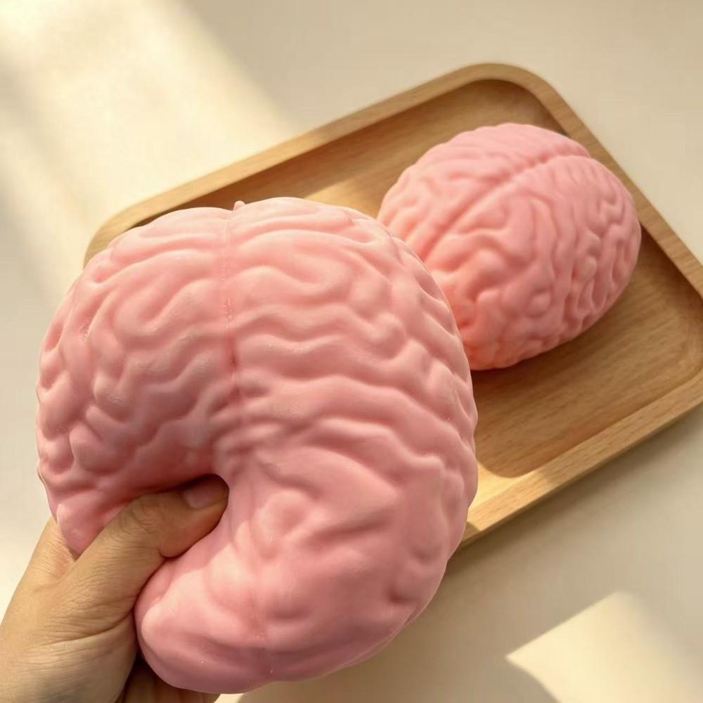 Slow Rising Brain Squishy Toy Moldable Prank Toy Unique Squeeze Toy for Adults Kids