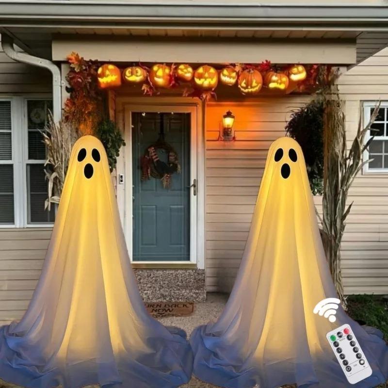 2025 New Halloween Yard Halloween Decorations Outdoor, Decorated Standing Ghost Front Porch Yard Halloween Decorations for Home