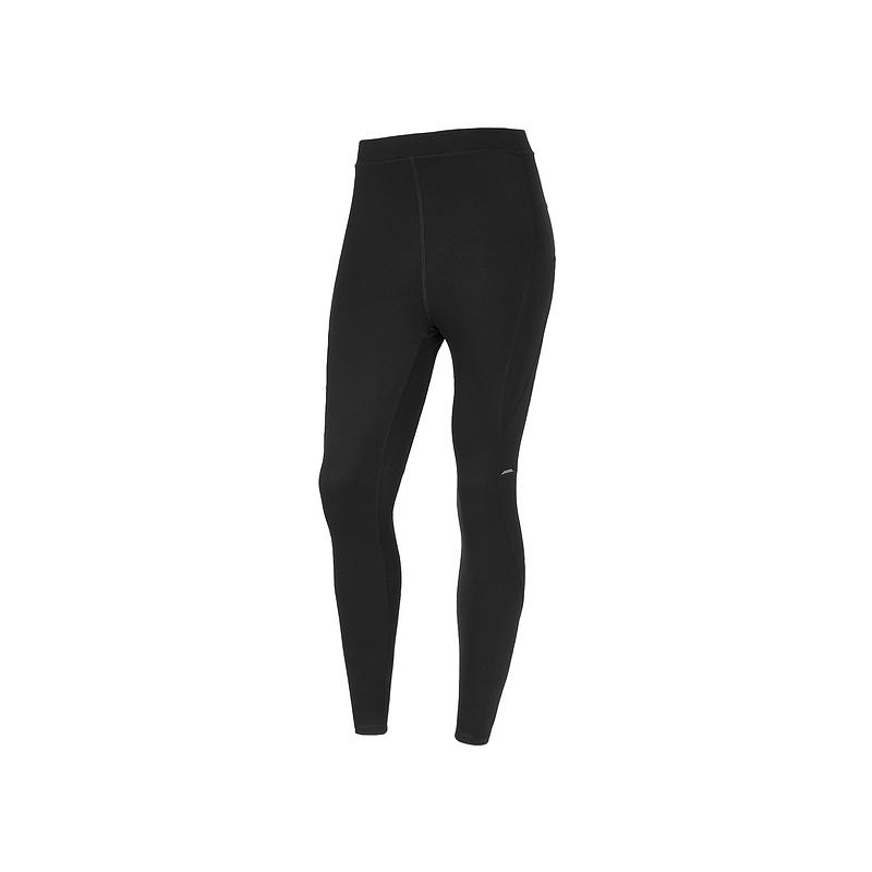 Skechers Comfortable Breathable Skin-Friendly Soft Solid Color Mid-Rise Knitted Sports Pants Women bottoms Carbon-Black P324W079-0018 S
