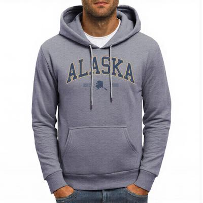 Alaska America Letter Printing Men Hoody Casual Pocket Hoodies Hip Hop Oversized Man Pullover Autumn Fleece Unisex Clothes