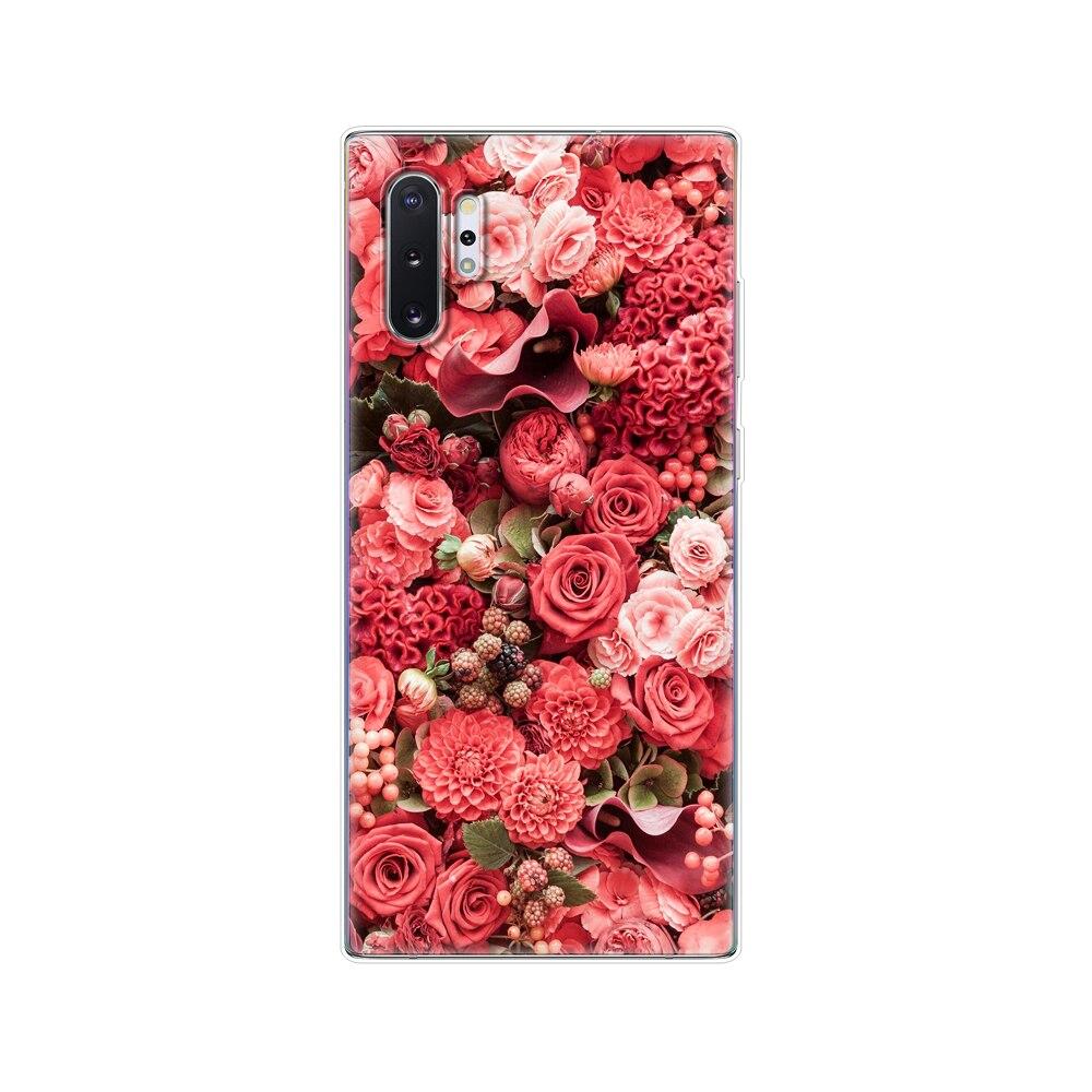 Silikonový kryt na telefon Pro Samsung Galaxy Note 10 Note10 Pouzdro Měkký TPU Zadní kryt Pro Samsung Note 10 plus fundas Coque nárazník