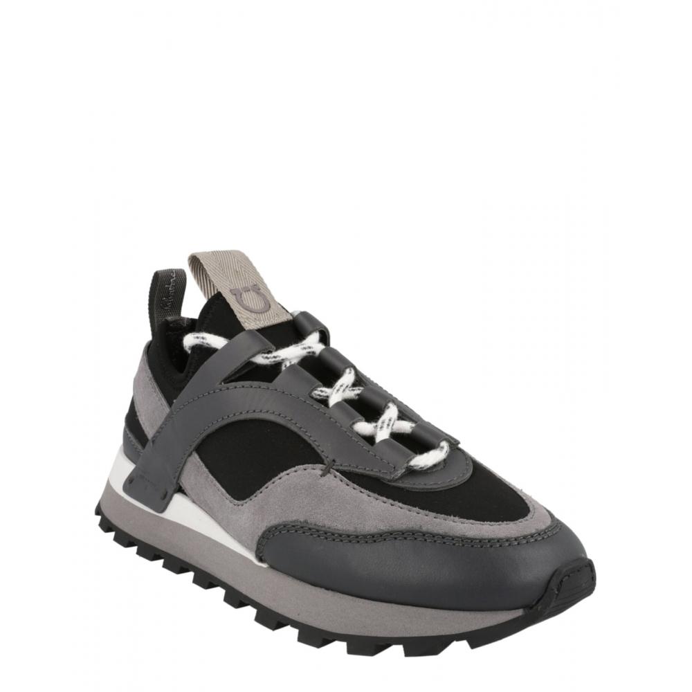 Salvatore Ferragamo Indy Low Top Sneakers Black