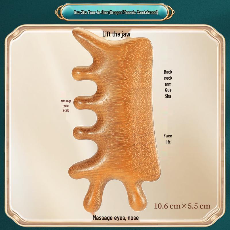 Sandalwood Chicken Wing Wood Gua Sha Acupoint Foot Massager