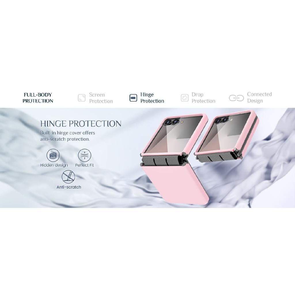 Suitable for Samsung ZFlip 20% off foldable phone case, skin-feel integrated protective cover, zflip7 full protection, anti-drop soft edges