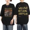 26 Camisetas Gráficas de Rock Band Wallows Álbum Musical Nothing Happens Camiseta de Manga Corta Unisex Moda Vintage Camisetas Oversize