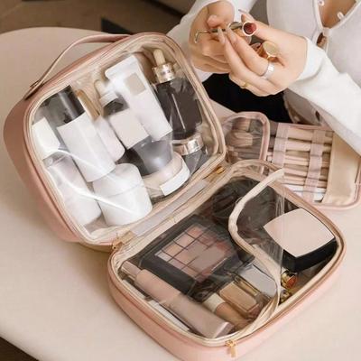 Kosmetická taštička pro ženy, vodotěsná přenosná cestovní kosmetická taštička, prémiová taštička na make-up