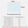 32/85 Inch TV Hood Dust-Proof Cover Solid Color Elastic Household LCD Dust Cover Dustproof and Sun Protection TV Dust Cloth