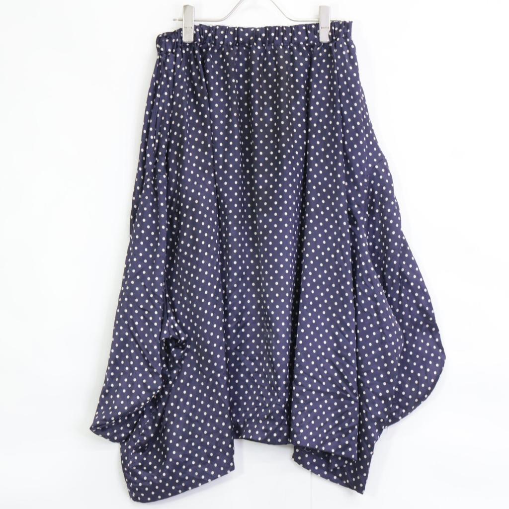 COMMEdesGARCONS ComCom RC-S019 AD2018 Navy Dot Transformed Skirt Skirt S NavyUsed