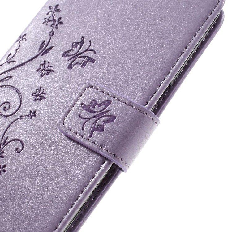 Flip case for Samsung Galaxy J5 2016, Butterfly, purple