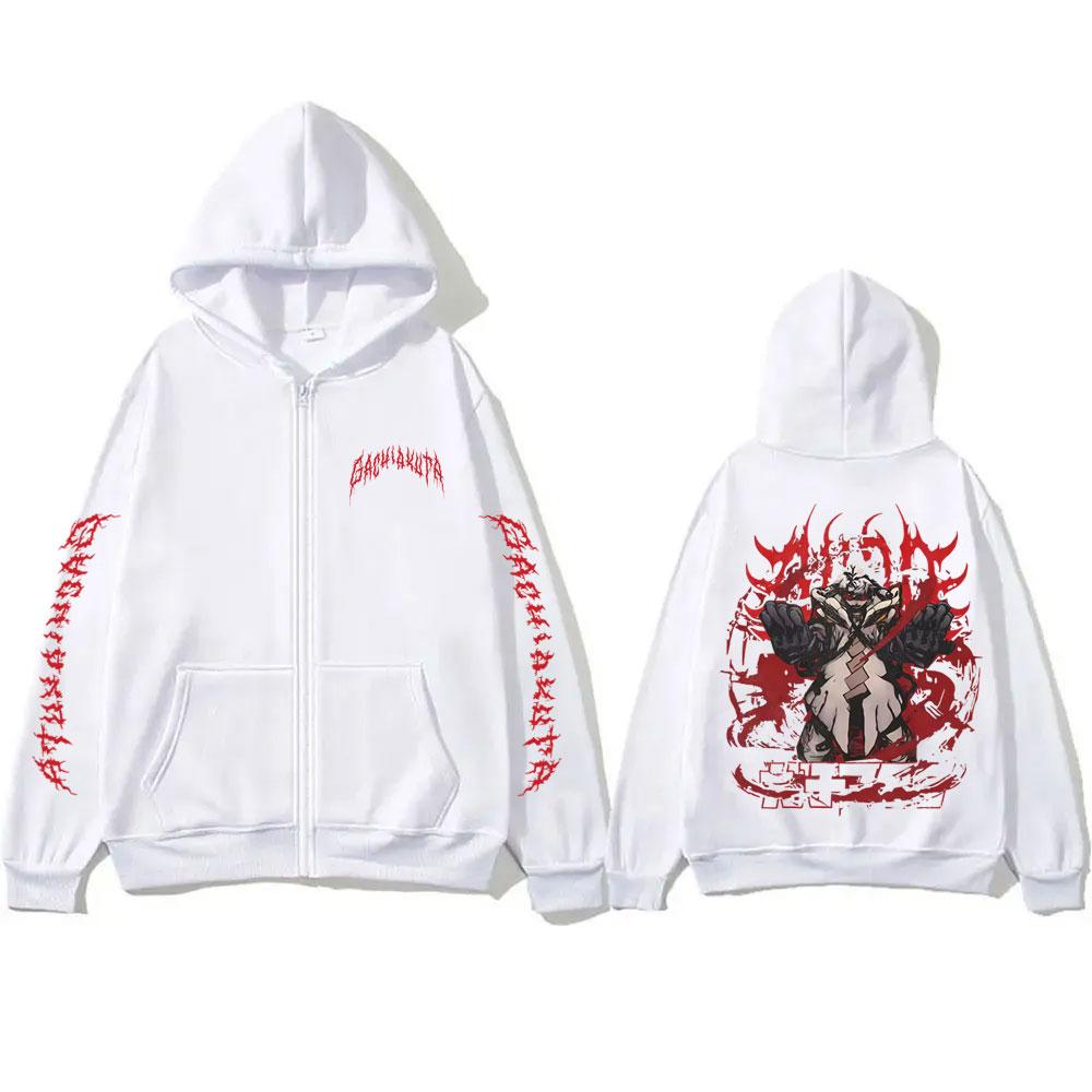 Anime Gachiakuta Rudo Merch Zipper Hoodie Men Women Fashion Cartoon Manga Zip Up Jacket Male Casual Oversized Zip Up Sweatshirt
