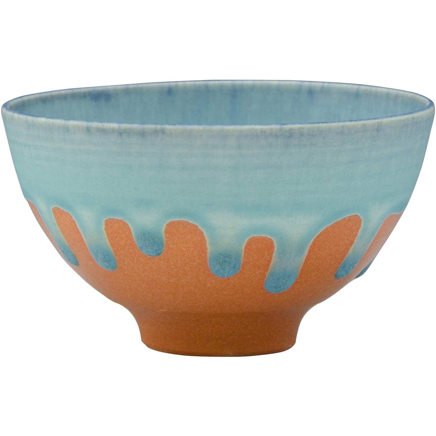 Кё-яки, Киёмидзу-яки, Печь Дайничи, Большая пиала для риса, Хэкисай (Синий цвет), ldh575-01