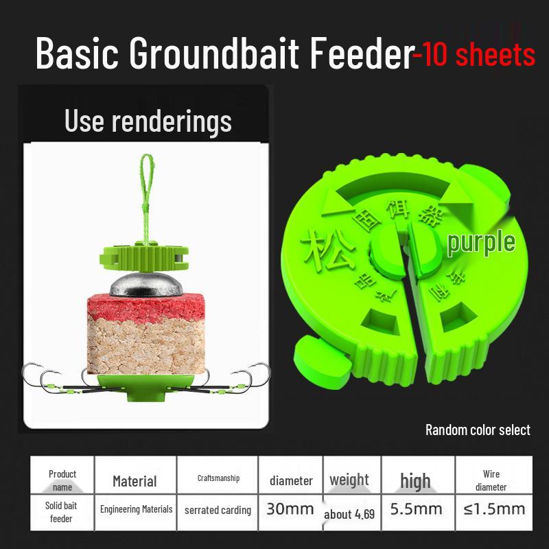 Complete Sea Rod Accessories Set: Explosion Hook, Bait Feeder, Carp & Bighead Carp Hook, Bait Fixer, Clip