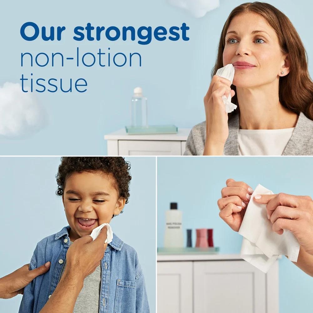 Ultra Soft Mega Facial Tissues 6 Cube Boxes 432 Sheets Non Lotion 2 Ply Gentle on Skin Ideal Sneezes Cold