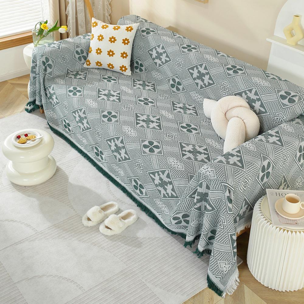 

Stylish Diamond Sofa Cover Ins Aesthetic Full Protection Non Slip Elastic Couch Cover for Year Round Use 90 * 150Cm