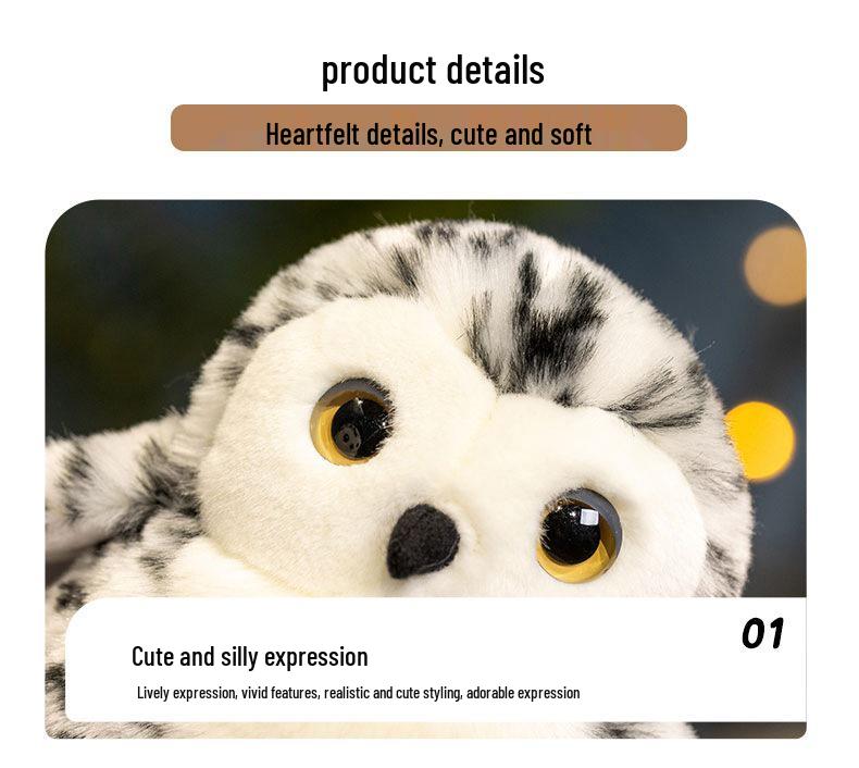 Charming Owl Plush Toy - Adorable Bird Doll for Kids' Gifts