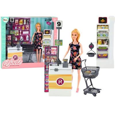 Leantoys Puppe im Supermarkt + Zubehör