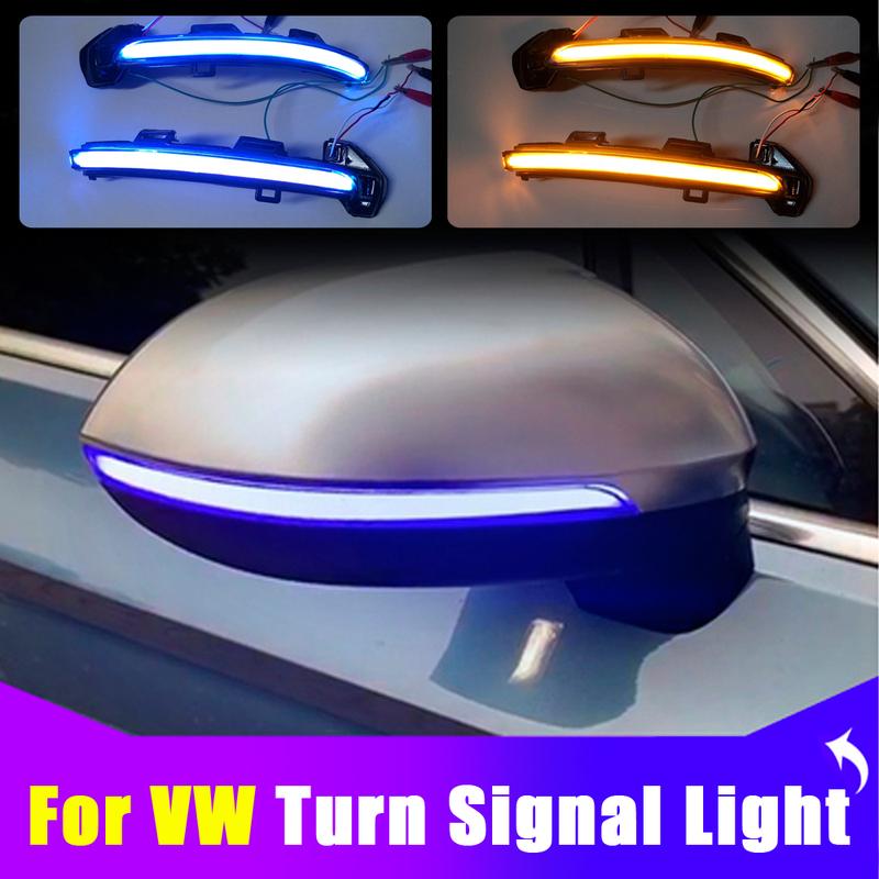 Dynamic Blinker LED Turn Signal For VW Passat B8 Variant Arteon Light Mirror Blue/Yellow/White 2015 2016 2017 2018