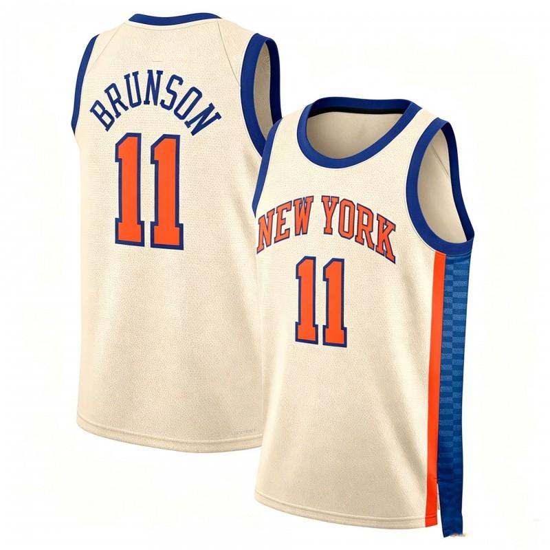 Mens NBA Basketball Jersey Sleeveless Custom11 Brunson 33 Ewing 32 25 Bridges Team Fan Apparel