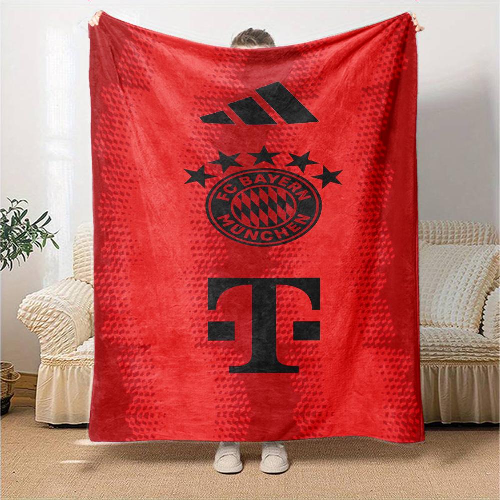 Coperte con Stemma del Bayern Monaco in Flanella Stampata Traspiranti Calde Plaid per Casa Ufficio Copriletto 0708a123