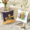 1 szt. Poszewka na poduszkę Mały Książę Skóra Brzoskwiniowa Kwadratowa Sypialnia Sofa Wypoczynek Komfortowa Poduszka Samochód Salon Dom Dekoracja