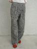Deoenel Flower Wide Slacks - [Charcoal]