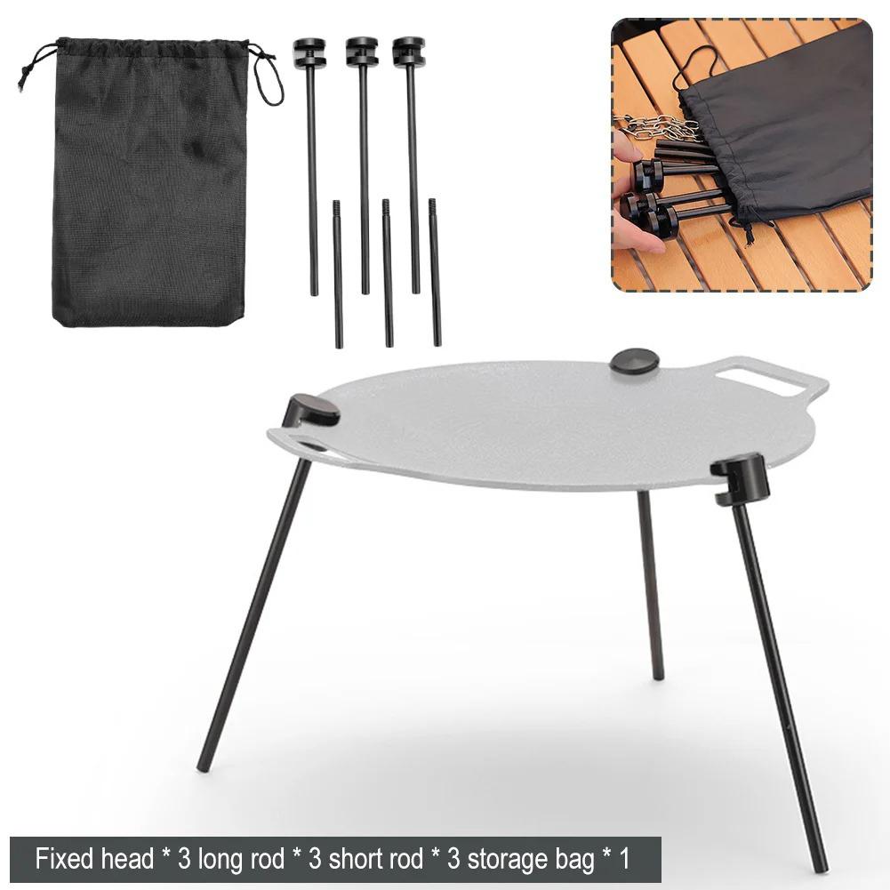 

Знімна решітка-підставка для гриль-сковороди, вертикальна тринога-підставка для гриля-барбекю, трикутний кронштейн, алюмінієвий сплав, тринога, зовнішня сковорода-гриль для барбекю на відкритому повітрі Three-legged model #1