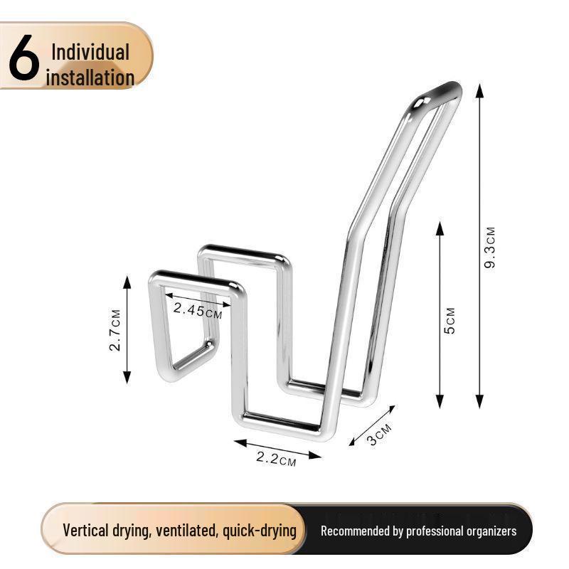 

Эксклюзивный набор из 6 штук Подвесная полка для обуви из нержавеющей стали 0,01 для балкона и окна