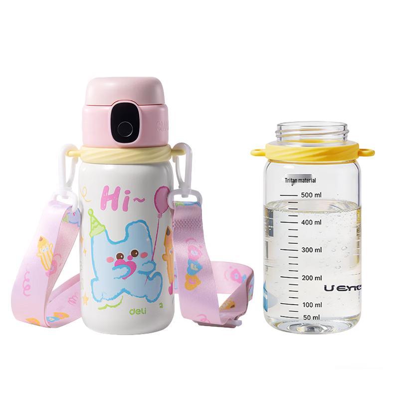Deli Smart Fingerprint Insulated Kids Water Bottle