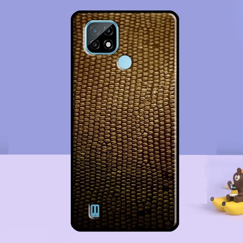 Snake Skin Case For Realme 13 10 11 12 14 Pro Plus C75 C67 C61 C55 C53 C51 C35 C21Y C25S GT 7 Pro 6 6T