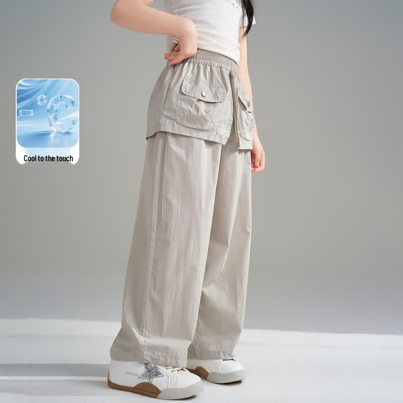 Montagut Girls  2026 Summer Straight-Leg Casual Pants 160