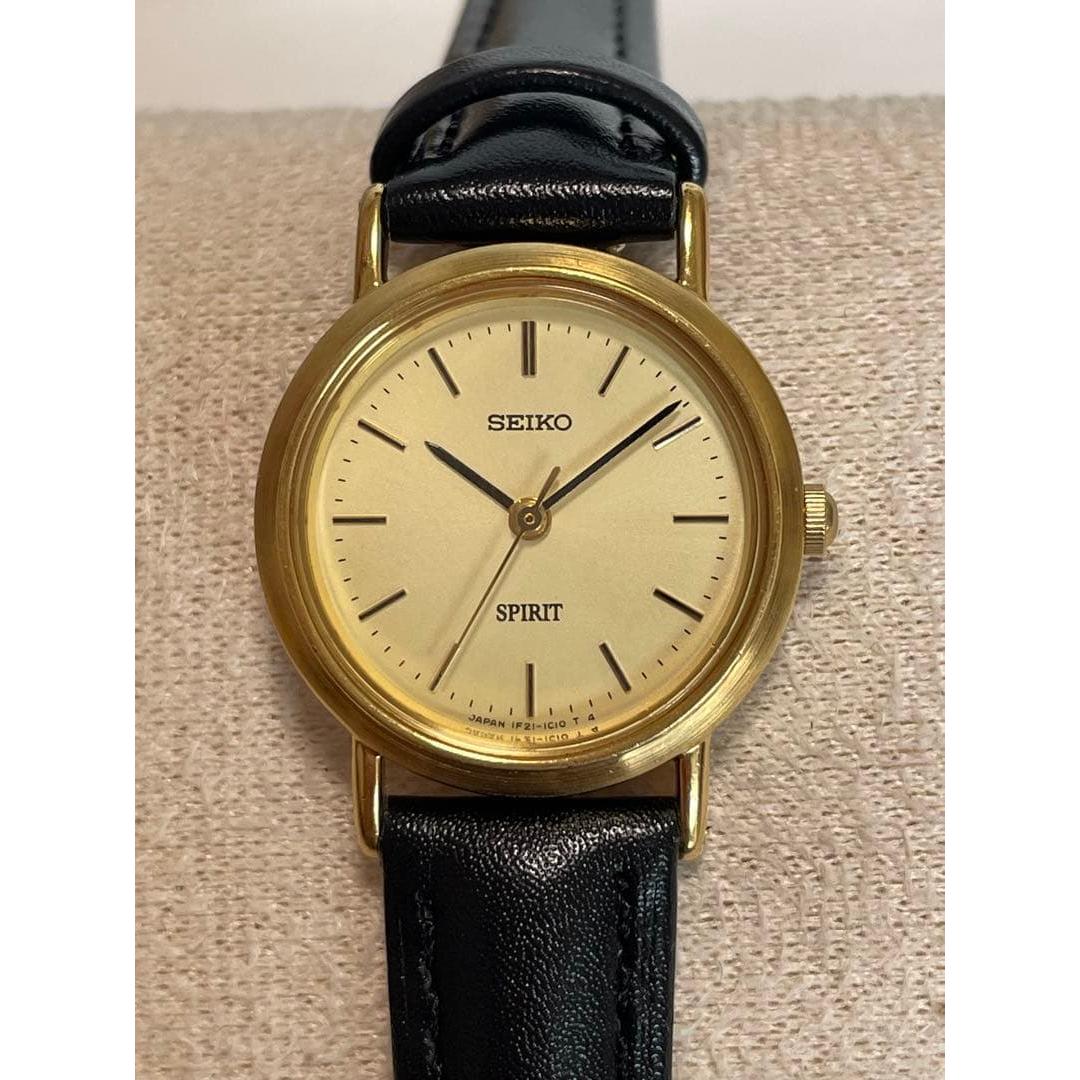 SEIKO Seiko Spirit 1F21-0H70 Quartz Gold Series Operation