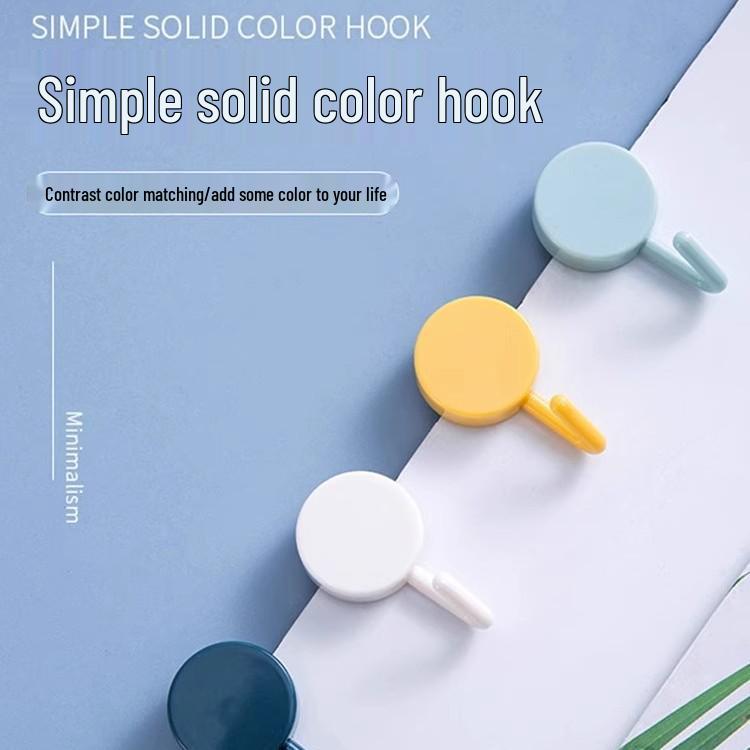 Starka självhäftande krokar utan spik: Kraftiga, icke-märkande ryggsäckshängare för bakom dörren för köks- och badrumsväggar