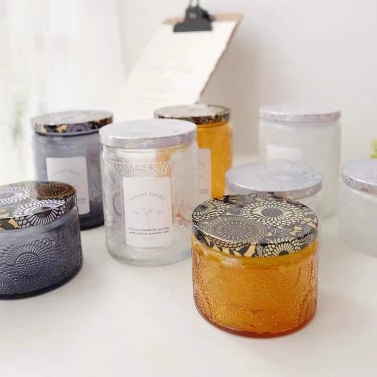 

Романтический DIY Цветной Стеклянный Подсвечник Банка