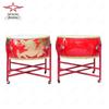 Traditional Chinese Red Cowhide Percussion Drum