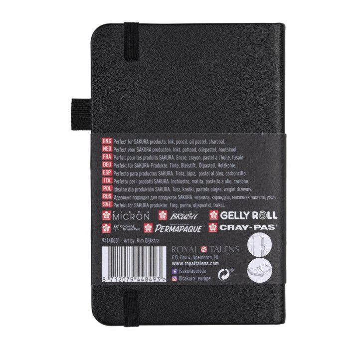 Skizzenbuch – Sakura – 9 x 14 cm – 140 g – 80 Blatt – Hardcover