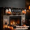 Halloween Fireplace Mantel Scarf Decorative Holiday Table Runner for Fall Home Decor