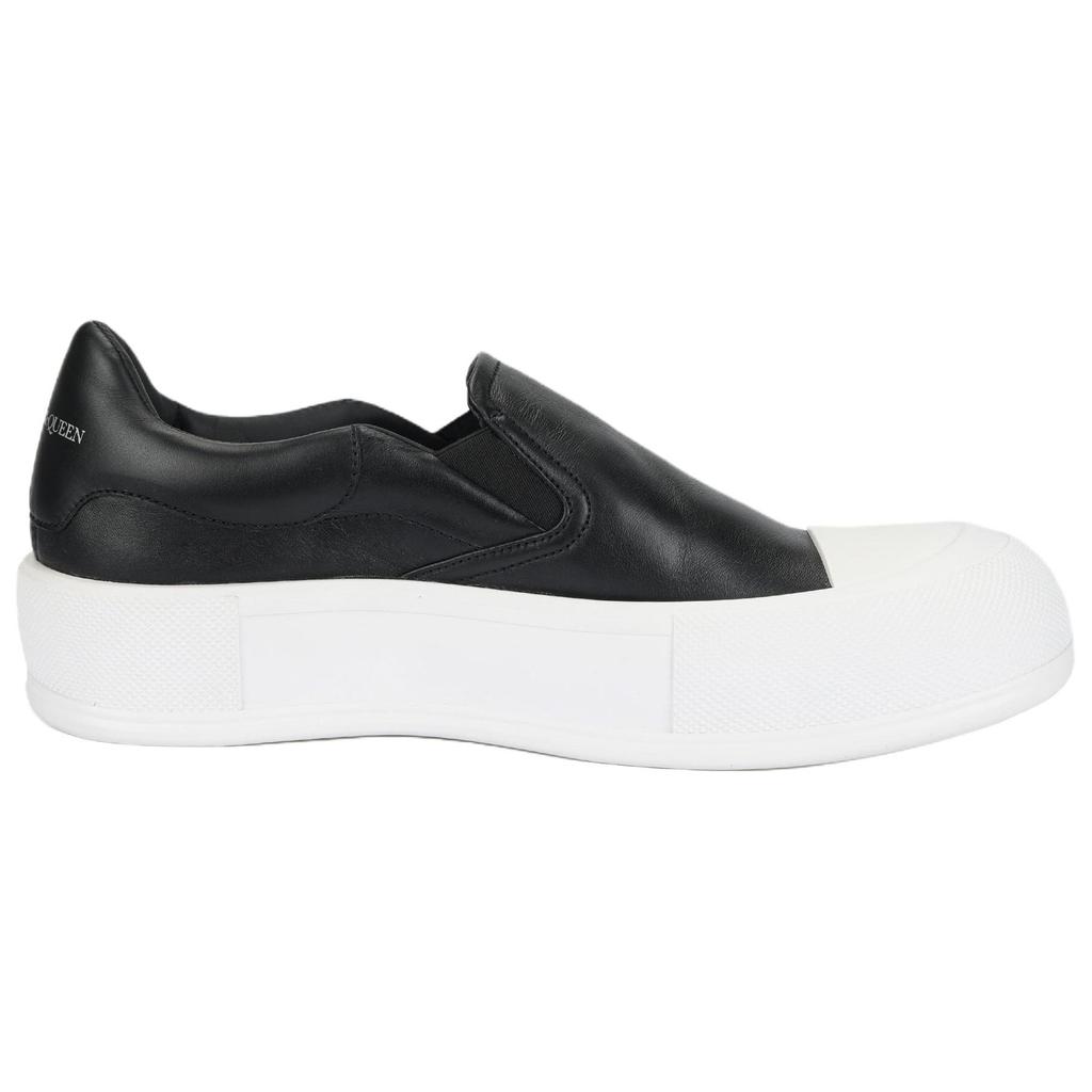 Alexander Mcqueen Deck Skate Plimsoll 'Black White' Women's 654592WHZT81070
