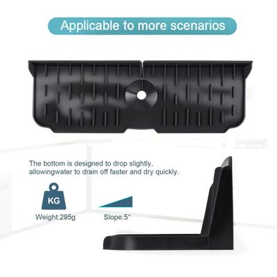 Yousheng Faucet Drying Mat Quick Dry Universal Easy To Clean Simple Installation Silicone Kitchen Countertop Sink Splash Guard