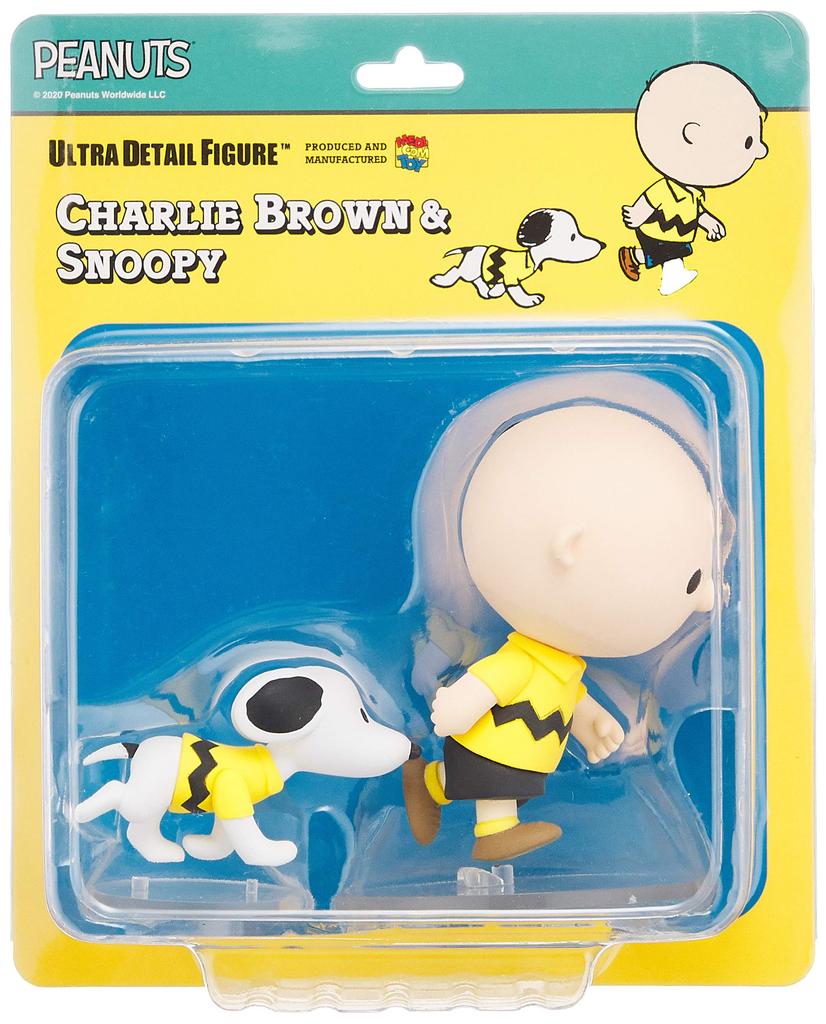 UDF Ultra Detail Figure PEANUTS Série 11 CHARLIE BROWN přibližně dokončená figurka & SNOOPY, výška 94/42 mm, malovaná,
