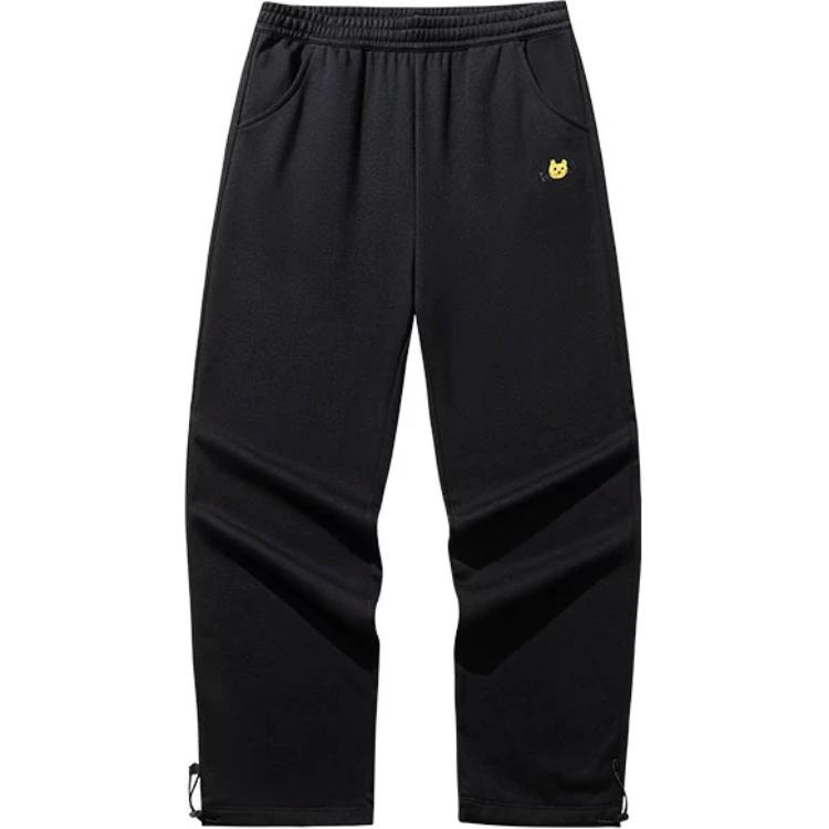 

Anta X Youhua Zhishuo Collaboration Life Series Comfortable Casual Simple Straight Loose High-Waisted Knitted Sports Pants Women bottoms 962518306-5 XL