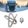 Parking   Heater Exhaust Pipe with Muffler Stainless Steel Fuel     Gas Vent Hose 2.5cm Inner Diameter