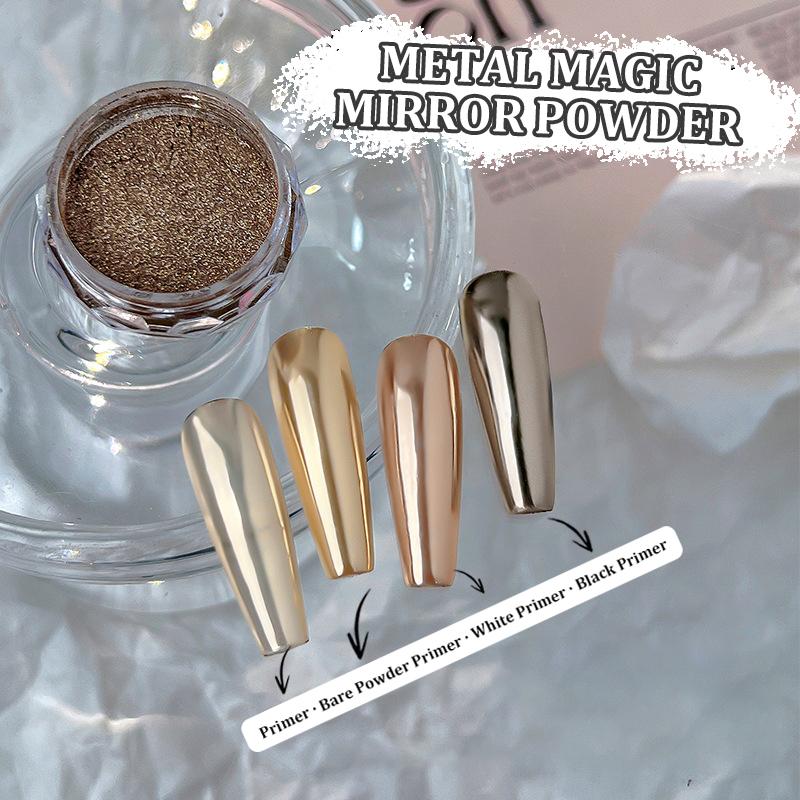 0.5G/ Box Glitter Magic Mirror Dust Powder Chameleon Aurora Nail Art Chrome Pigment Nail Decoration