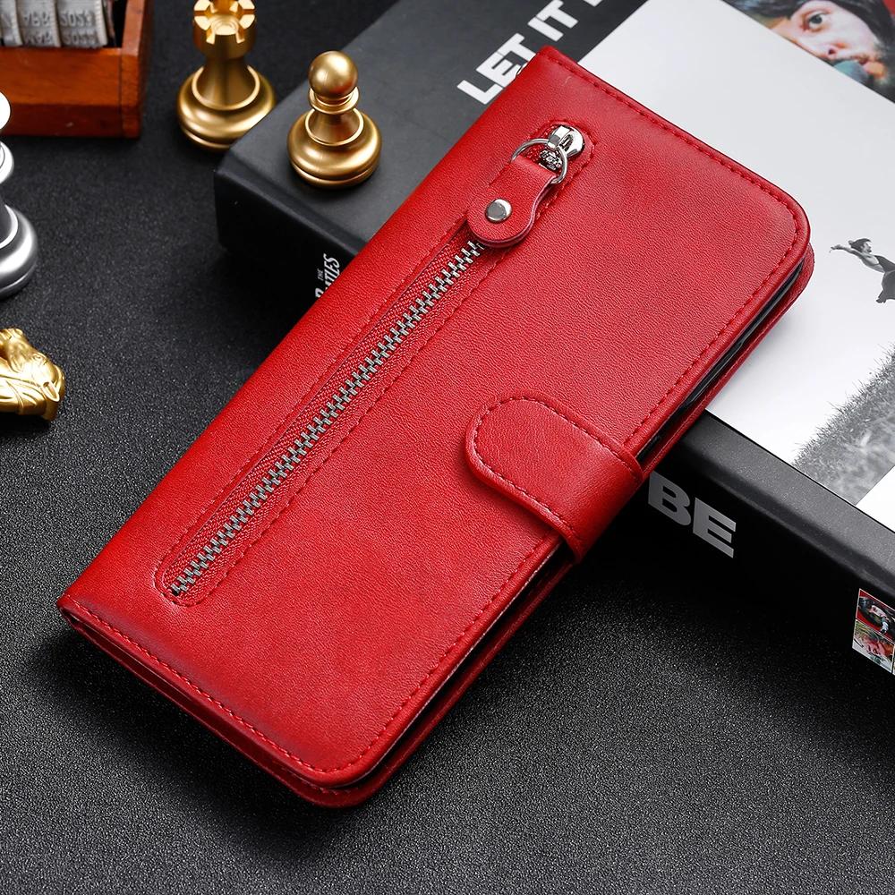 Leather Zipper Flip Wallet Case For Samsung Galaxy S24 S23 FE A05 A05S A14 A15 A23 A24 A33 A34 A53 A54 A73 M54 M34 Phone Cover