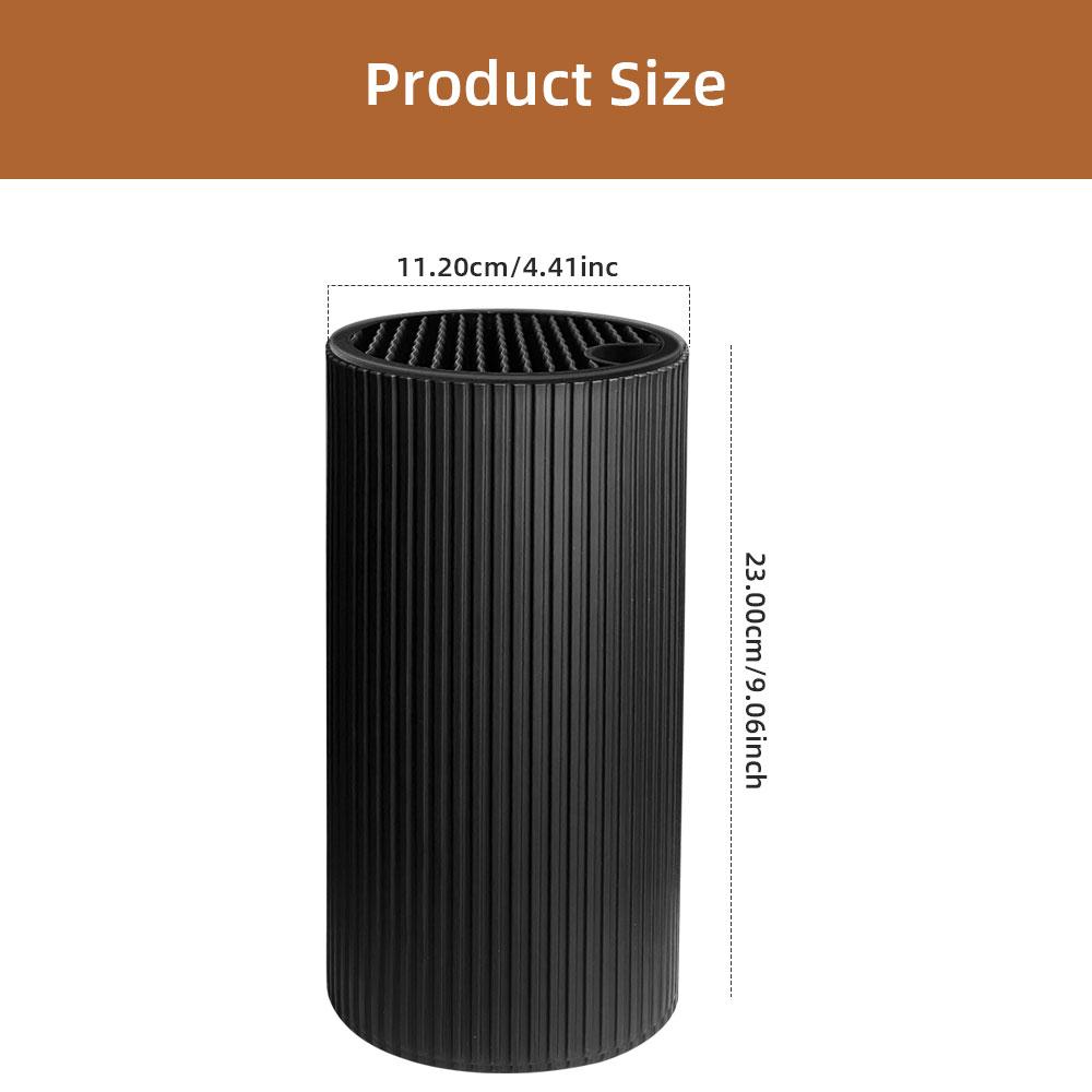 Soporte de cuchillos de cocina de 8,8 pulgadas para cocina, soporte para chef, inserto para cuchillos de cerámica, cubo organizador de cuchillos de plástico, herramientas de almacenamiento para cocina