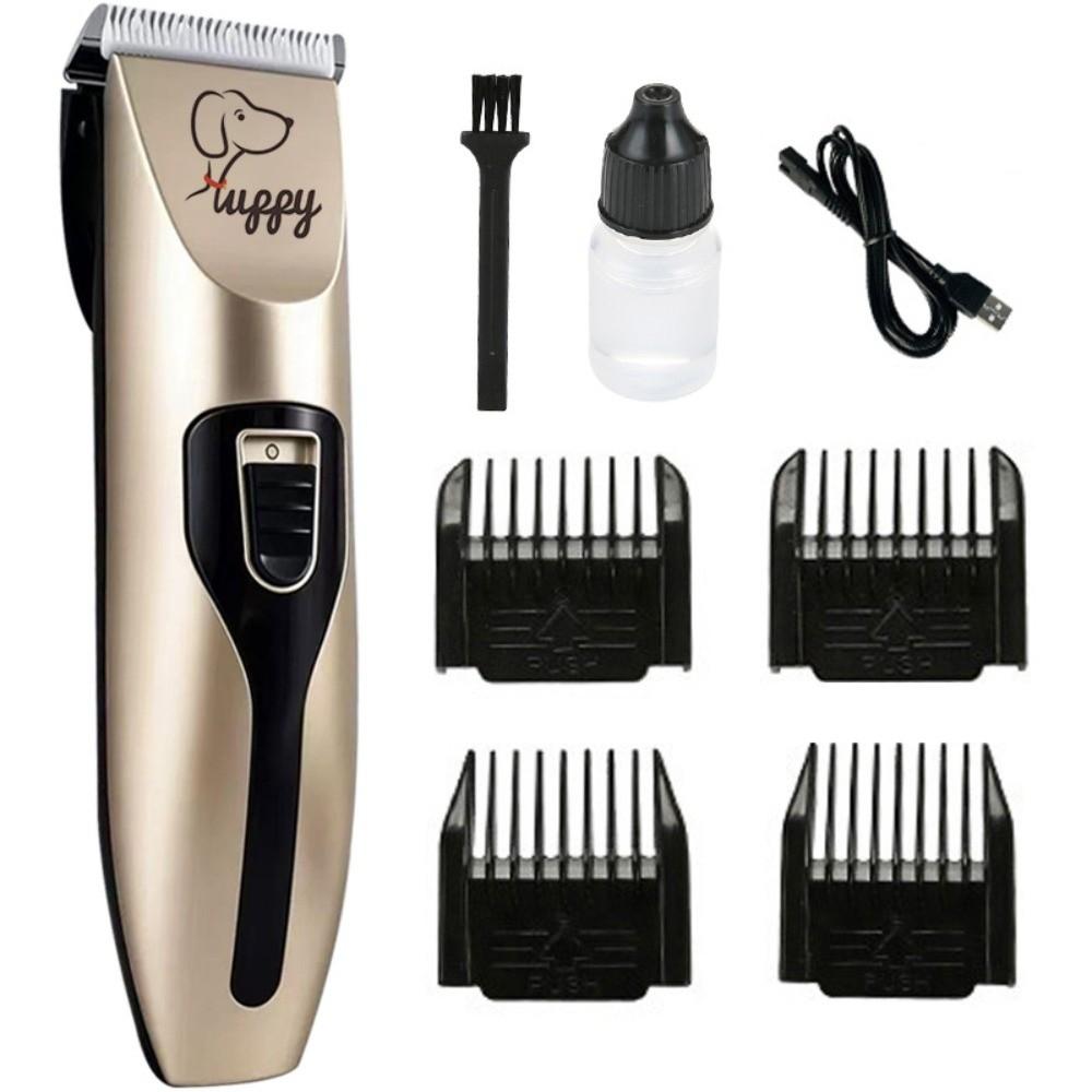 Professional USB Rechargeable Dog Hair Clippers Silent 4-in-1 Electric Pet Grooming Tool Pet Hair Trimmer Dog Grooming