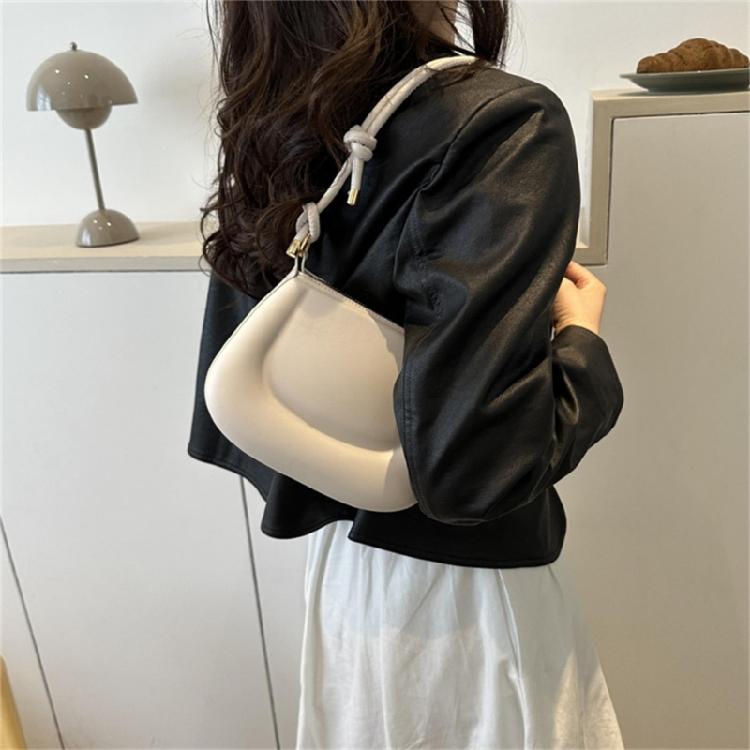 Leather Tote Bags Solid Color Handbag Armpit Bags Versatile Shoulder Bags