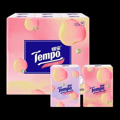 Tempo Mini Facial Tissues, Peach Scent