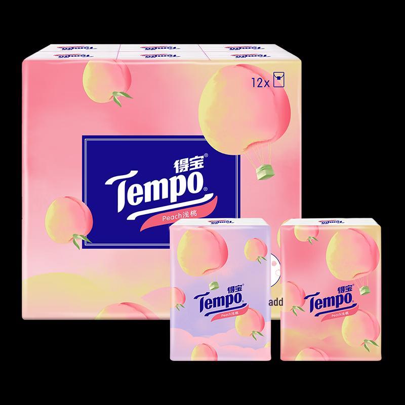 Tempo Mini Facial Tissues, Peach Scent
