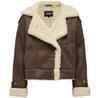 Women's Jacket Only Onlylva Made of Artificial Leather Faux Suede Bonded (15293012) Brown